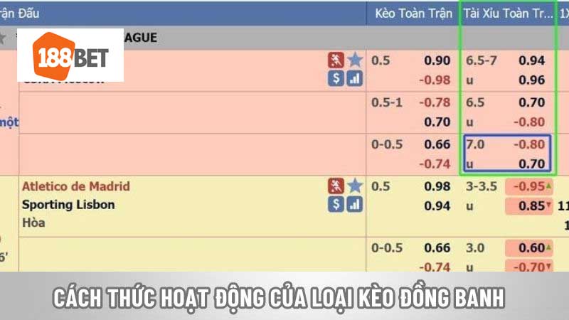 Kèo Đồng Banh Là Gì? Cách Chơi Kèo Cho Người Mới Cách thức hoạt động của loại kèo đồng banh